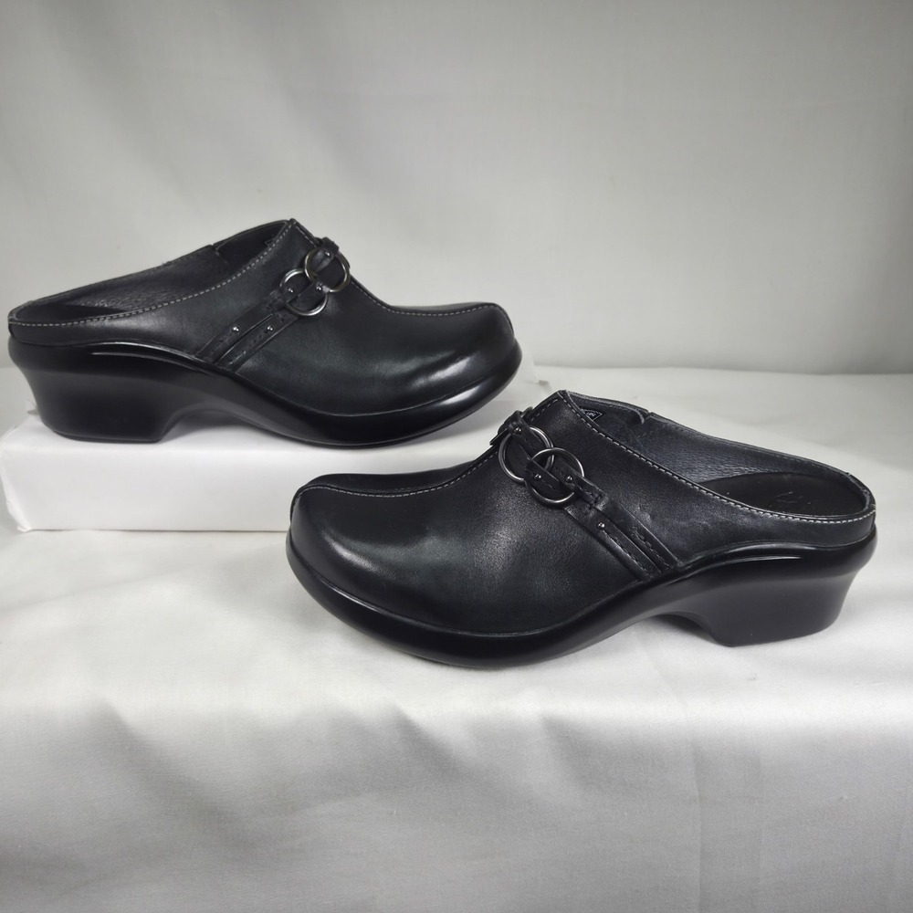 Ariat Womens Expert Steel Toe Safety Clogs Black Leather Uppers US 6.5 15252